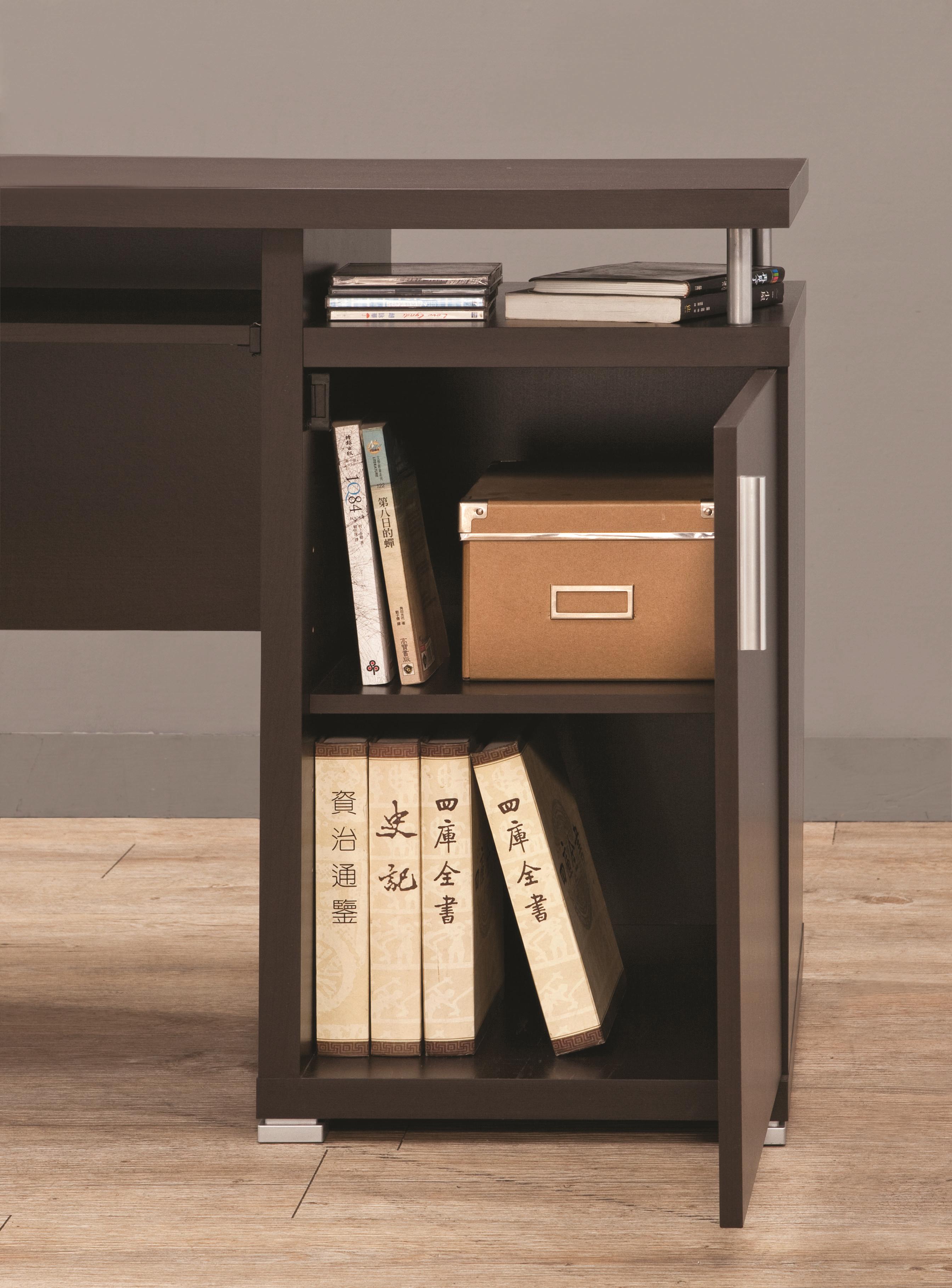 Cappuccino outlet computer desk